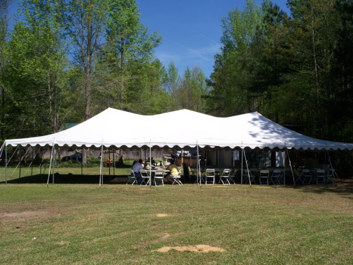 30x60 White Pole Tent