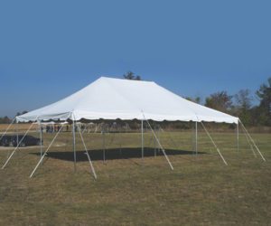 20x30 White Pole Tent