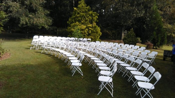 White Samsonite Chairs